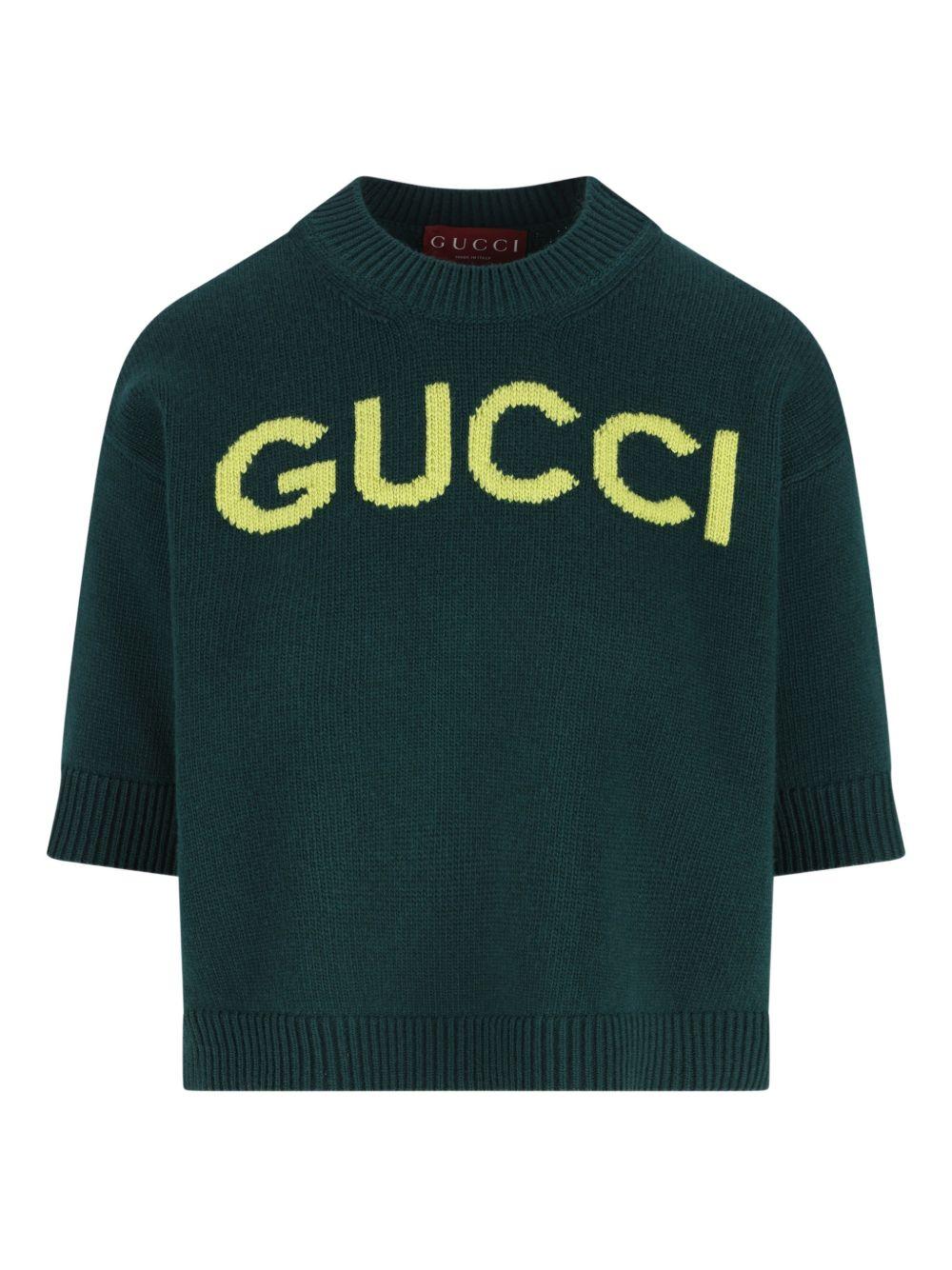short-sleeve logo T-shirt 851972 XKEBC3027 GUCCI 