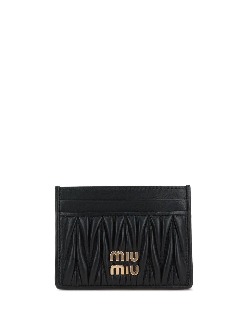logo-lettering cardholder 5MC076 AFPPF0002 MIU MIU 