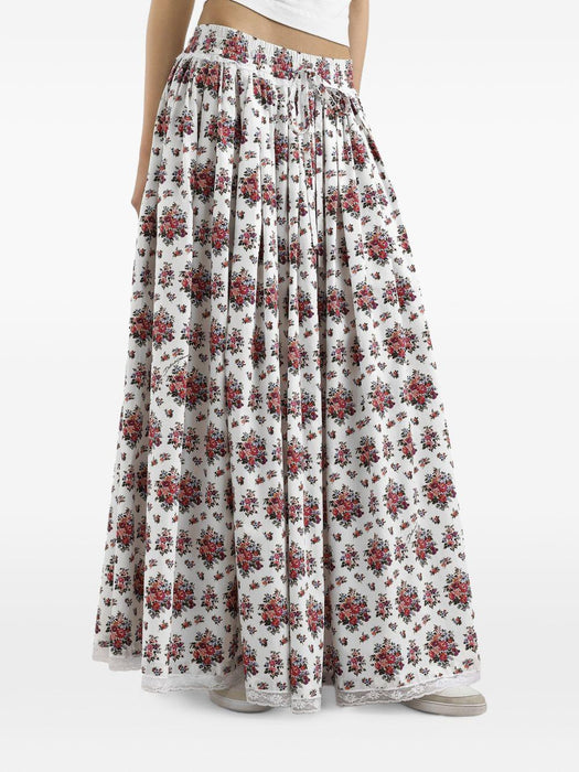 floral drawstring maxi skirt F4DA7T HS5UAHA5XK DOLCE & GABBANA 