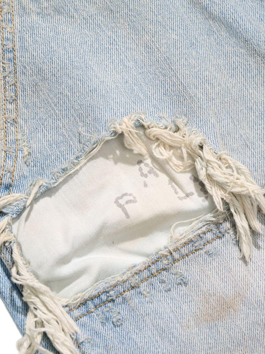 BUSTED DBL KNEE JEAN 5U003Q1010LDM DENIM PALY HOLLYWOOD 