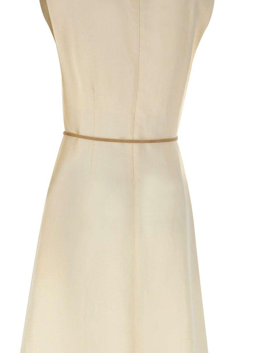 V-neck belted midi dress ABD276F620M148 0145 FABIANA FILIPPI 