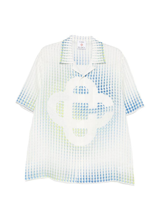 dots cuban-collar graphic shirt M-SP26-SH-003-05 DOTS CASABLANCA 