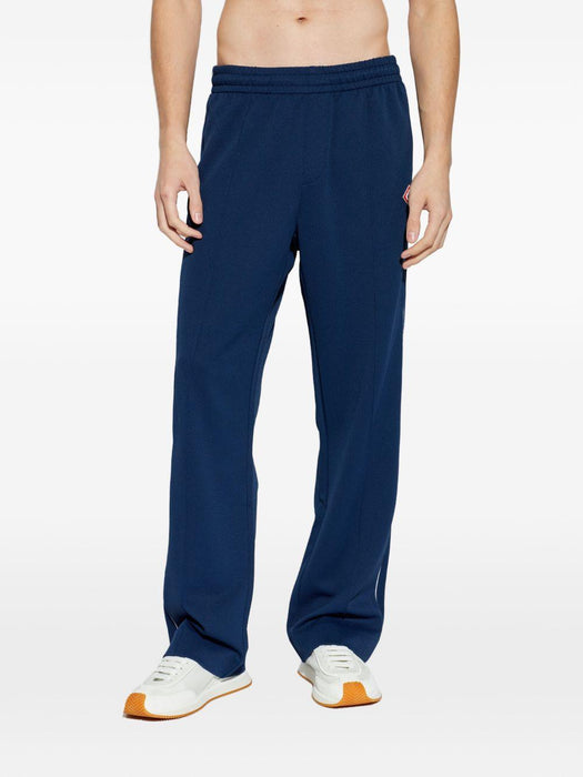 logo-appliqué track pants M-SP26-JTR-192-01 NAVY CASABLANCA 