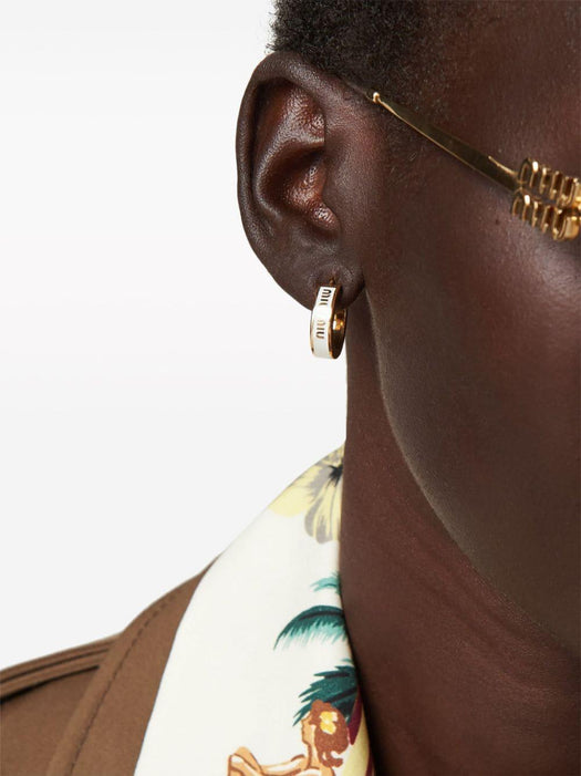 enamel hoop earrings 5IO103 2F6TF0009 MIU MIU 