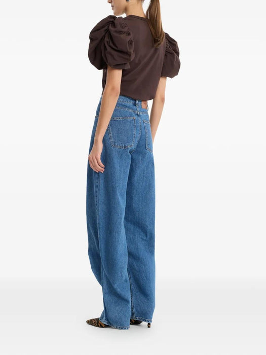Draped barrel leg jeans 1164771603  ROTATE 