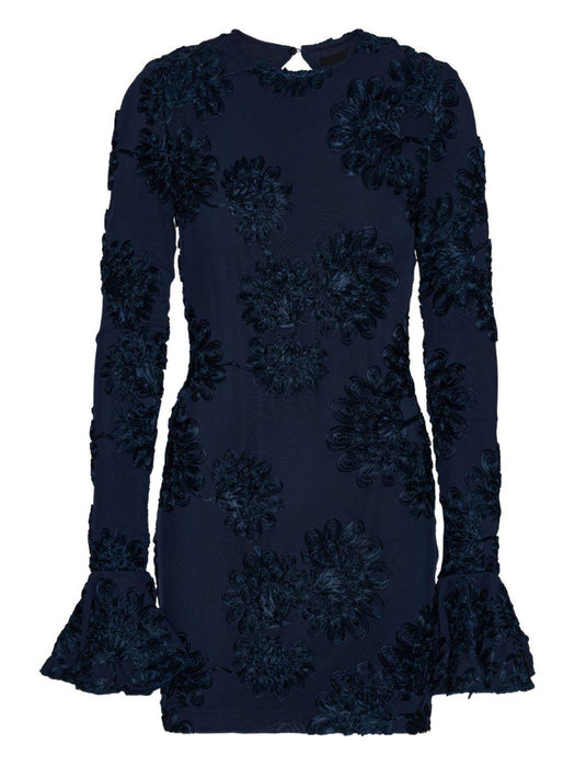 3D floral mesh mini dress 114218340 340 ROTATE 
