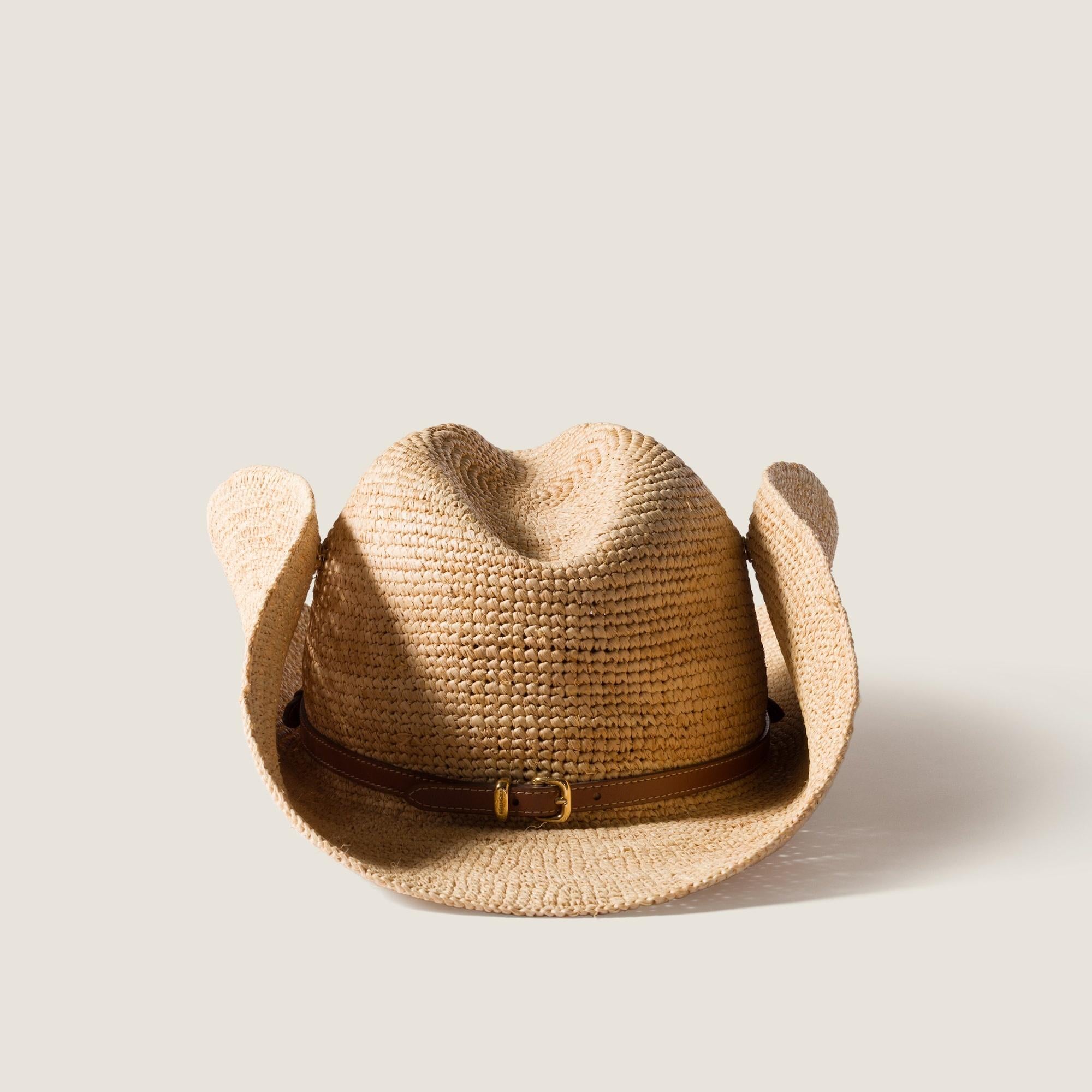 Raffia hat 5HC335 2CWEF0Y59 MIU MIU 