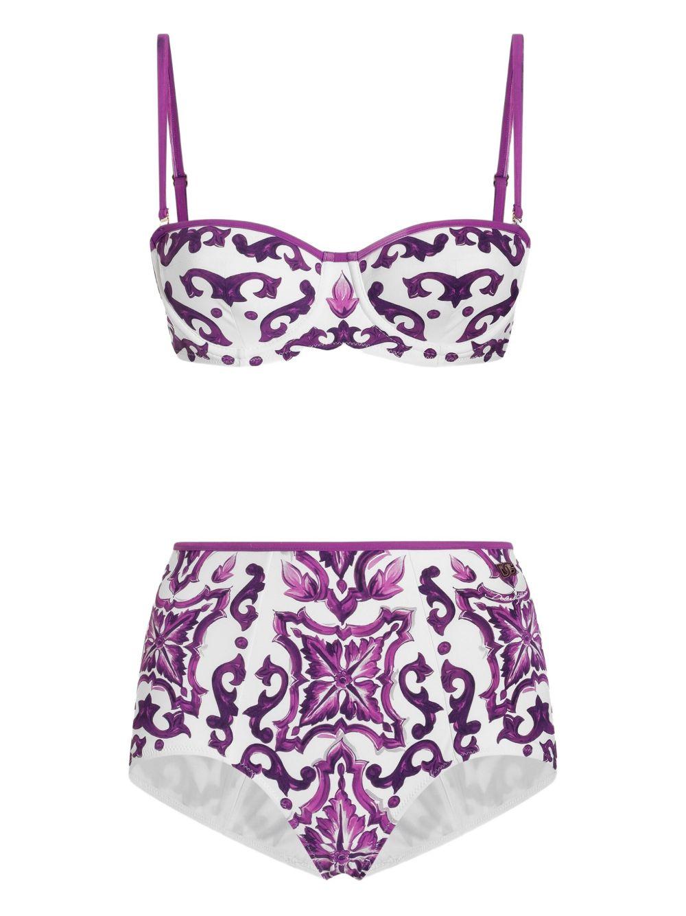 Maiolica-print bikini set O8A27J ONO19IP3TN DOLCE & GABBANA 