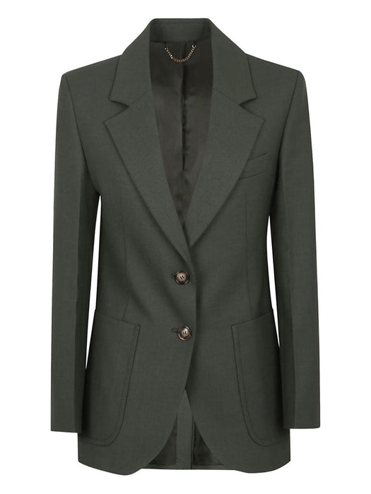 pocket-detail two-button blazer 1425WJK005119A 8673 VICTORIA BECKHAM 