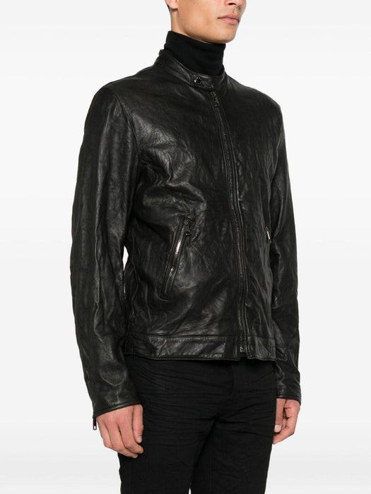 zip-fastening lambskin leather jacket G9BUGL GJ744N0000 DOLCE & GABBANA 