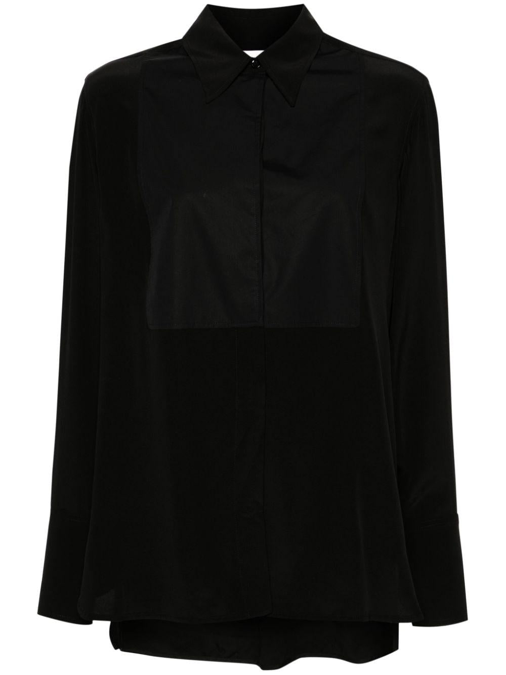 panel-detail silk shirt 1124WSH005239A 1 VICTORIA BECKHAM 