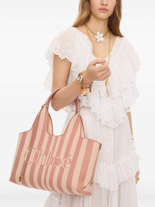Chloé Stripy east-west tote bag CH26AS767R65 26S CHLOÉ 