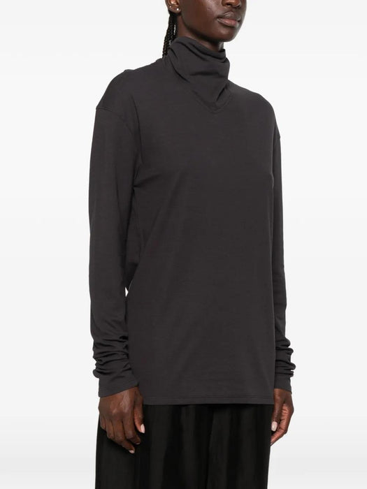 Tie-fastening T-shirt TS0049 LJ1025 BASALT GY006 LEMAIRE 