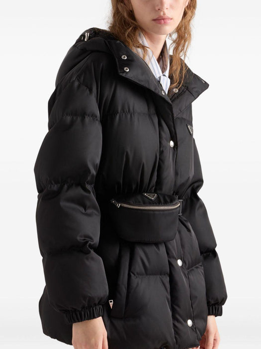 hooded belted down jacket 29X966 S OOO 1WQ8F0002 PRADA 
