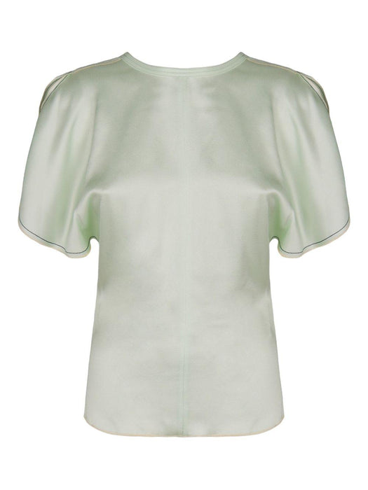 crew-neck short-sleeve blouse 1126WTP006579A 9634 VICTORIA BECKHAM 