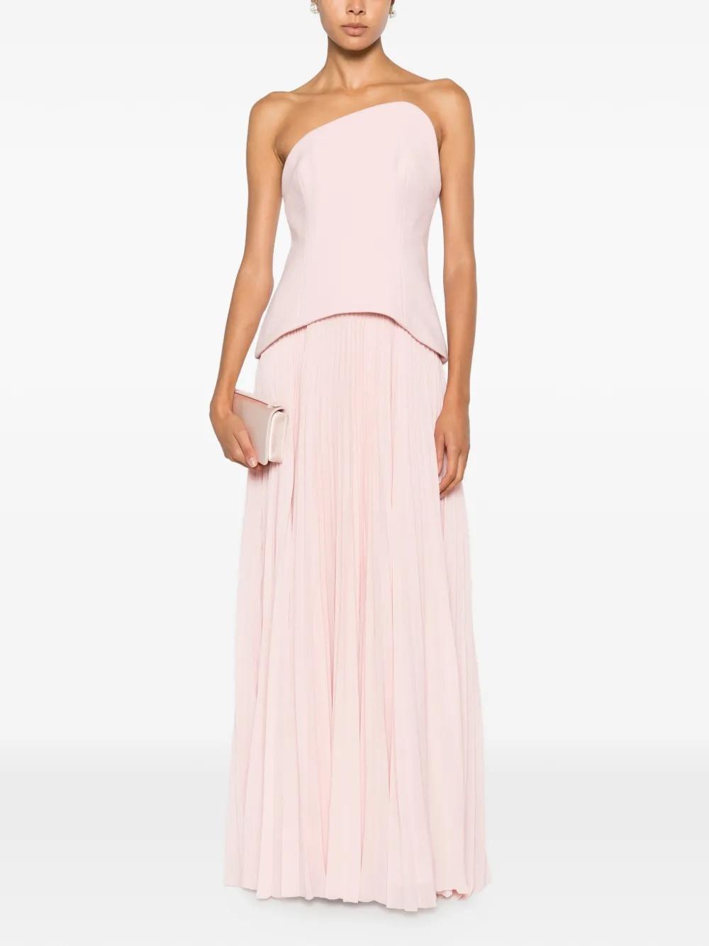 Britt Maxi Dress OS44017 PALE PINK SOLACE LONDON 