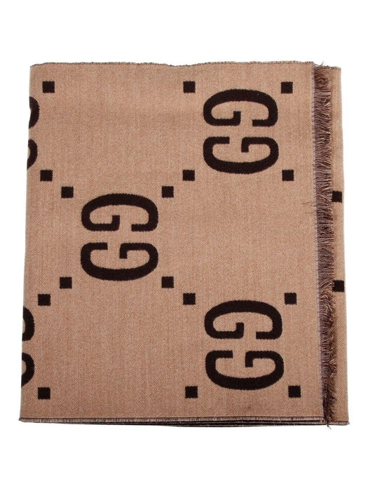 GG-monogram fringed scarf 495592 4G3502179 GUCCI 