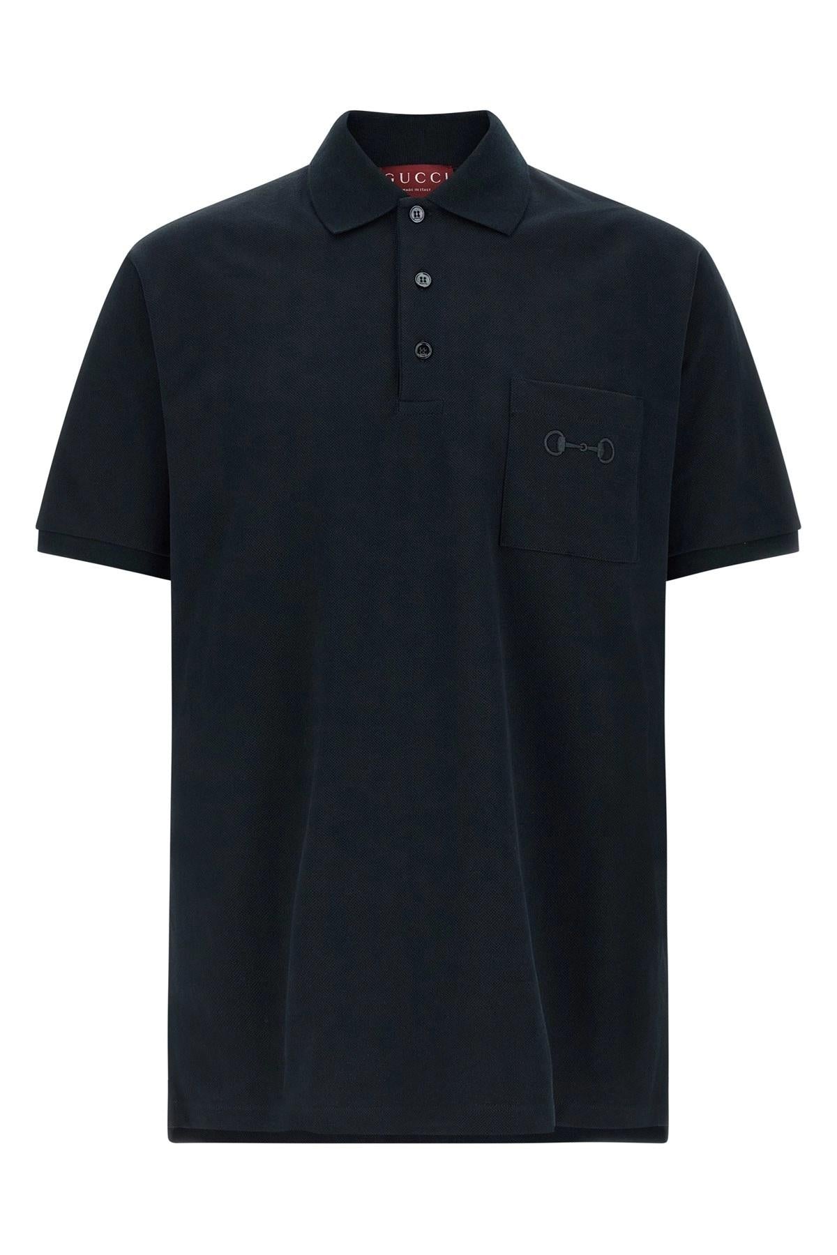 Cotton piquet polo shirt with embroidery 854796 XJHQP4055 GUCCI 