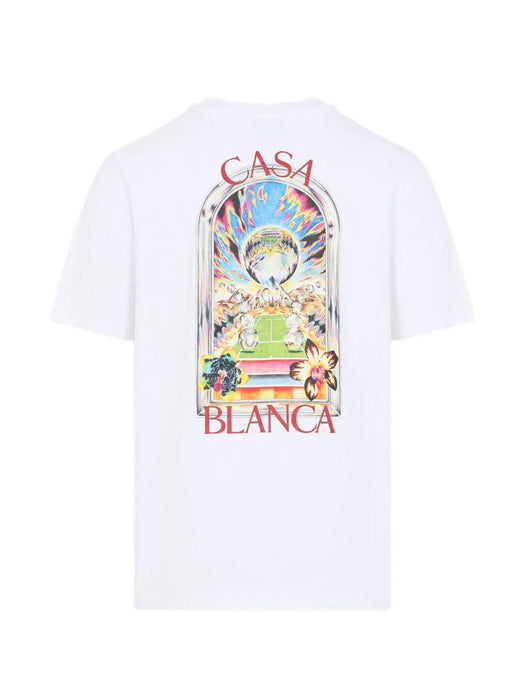 Tennis Landscape Short Sleeve T-Shirt M-SS26-JTS-001-15 TENNIS LANDSCAPE CASABLANCA 
