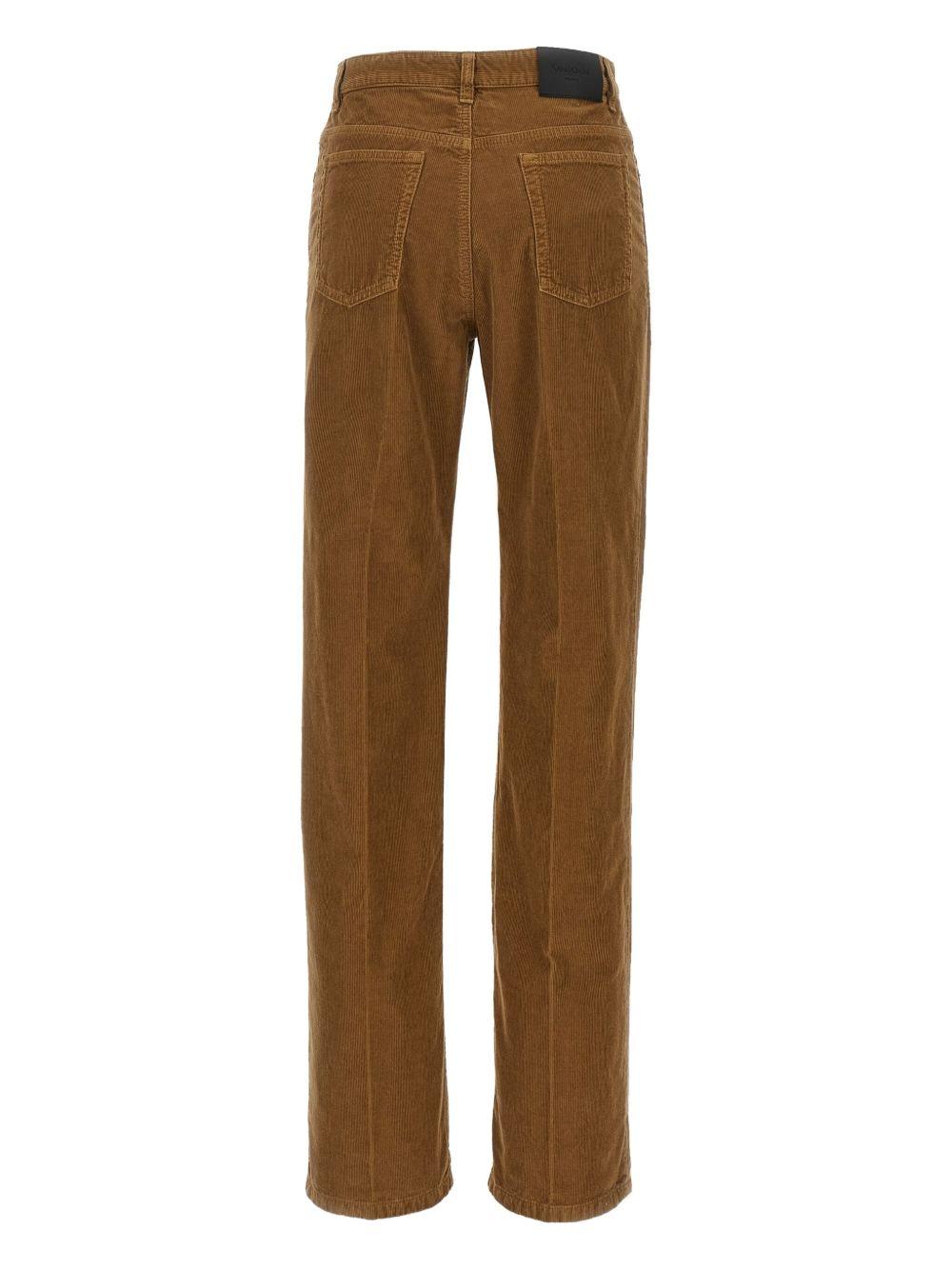 pleat-detail corduroy trousers 705103 Y29IA2423 SAINT LAURENT 