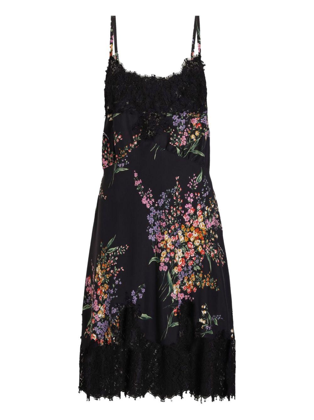floral lace mini dress F60F7T IS101HN5XY DOLCE & GABBANA 