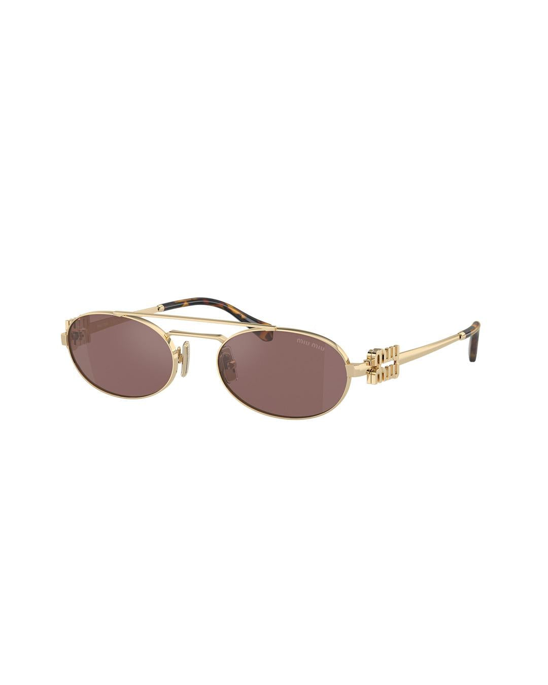 MU 54ZS OVAL-SHAPE SUNGLASSES 400-MU54ZS ZVN70D 53  MIU MIU 