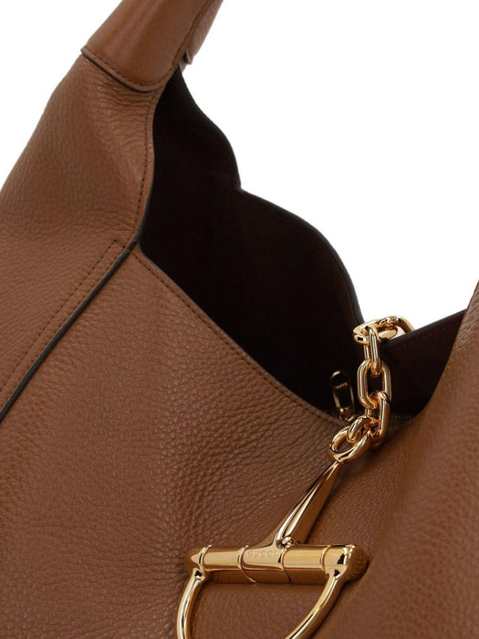 maxi Softbit grained leather shoulder bag<BR/><BR/> 837466 AAEAO2718 GUCCI 