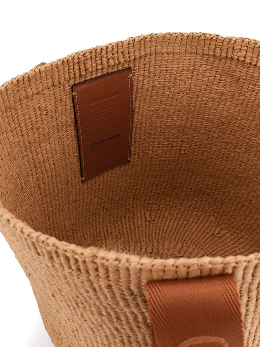 dusty tan woody large basket bag C23AS380L18 25S CHLOÉ 
