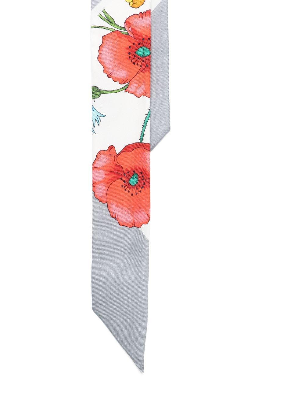 Printed silk twill ribbon 851201 3G0011963 GUCCI 