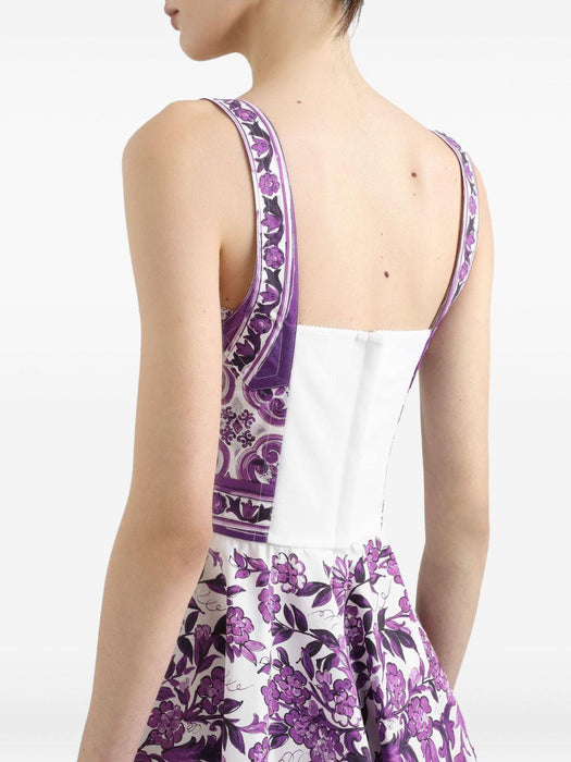 Majolica-print mini dress F6TYUT HH5ENIP3TN DOLCE & GABBANA 