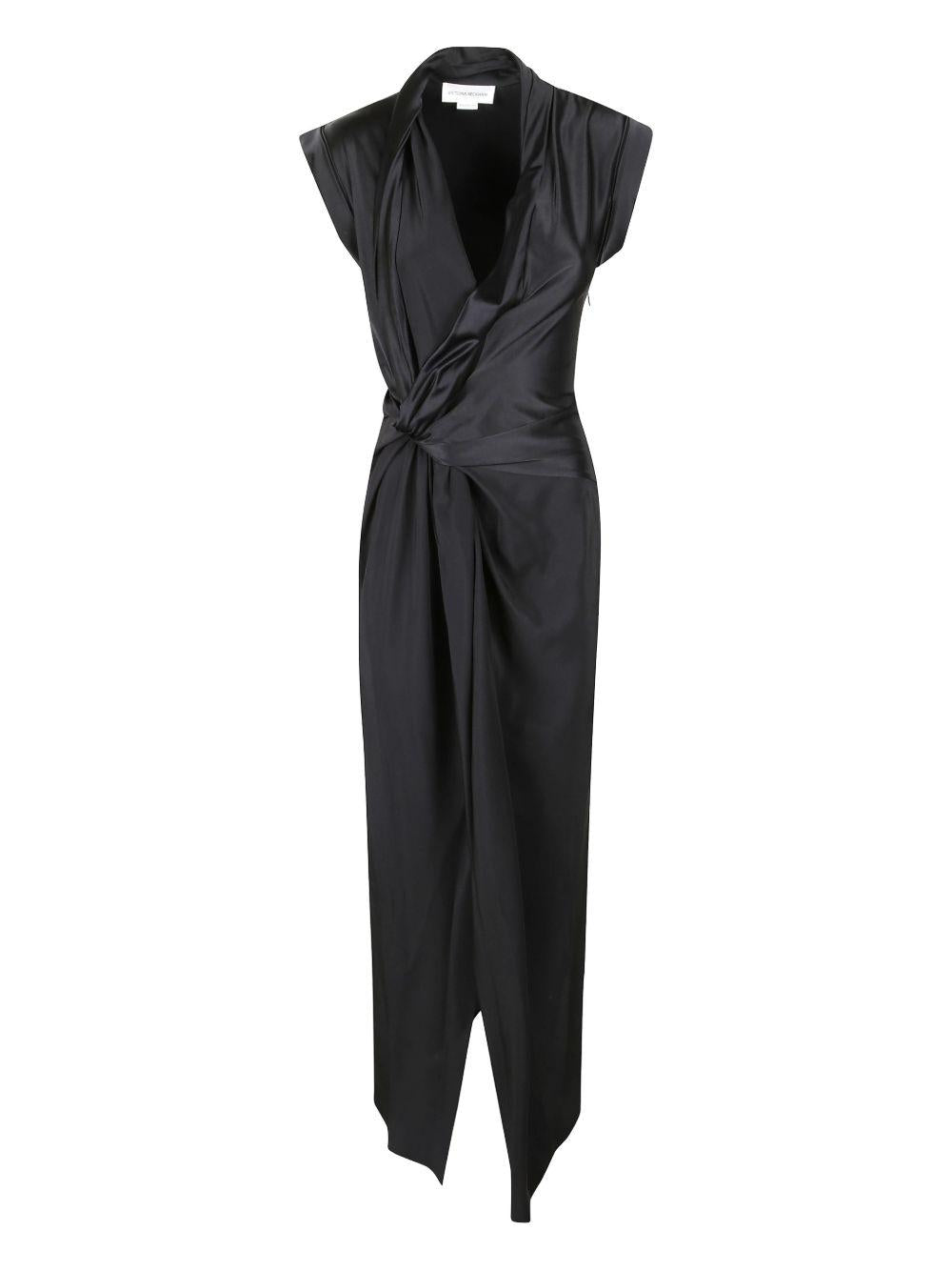 asymmetric midi dress 1126WDR006893A 1 VICTORIA BECKHAM 