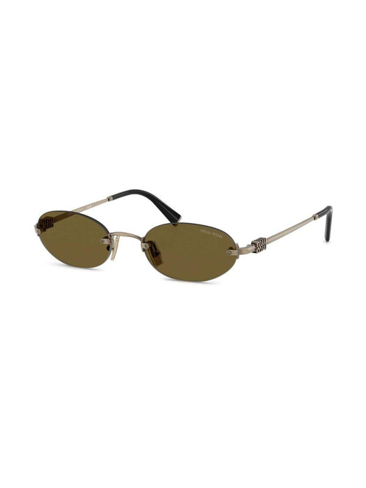 oval-frame sunglasses 400-MU A54S 26C09Z 51  MIU MIU 