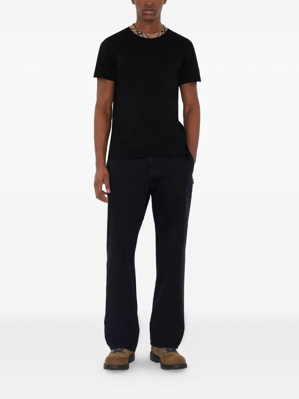 check-trim T-shirt 8110101 A1189 BURBERRY 