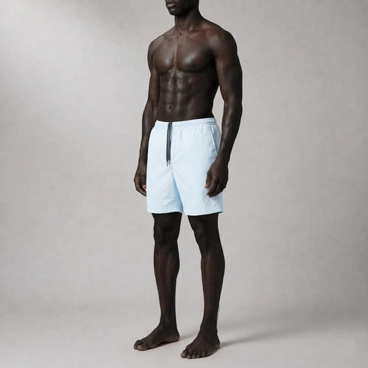 AquaSilk Sky Blue Classic Swim Shorts SHORT SKY BLUE TRUE TRIBE 
