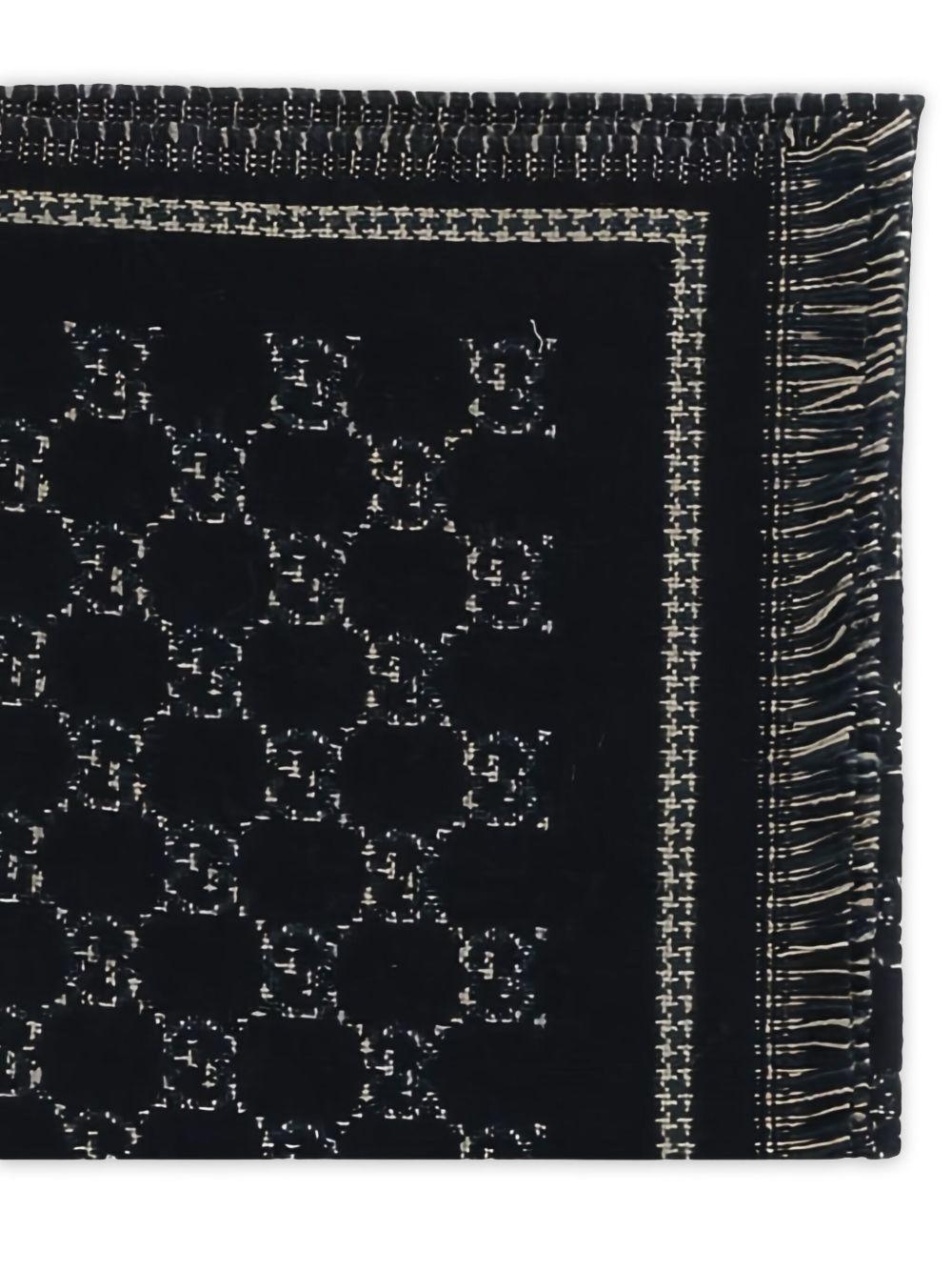 monogram fringed scarf 836264 4G3861066 GUCCI 