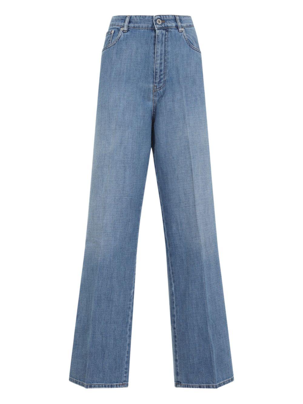 logo-appliqué jeans GWP394 S 232 17GGF0076 MIU MIU 