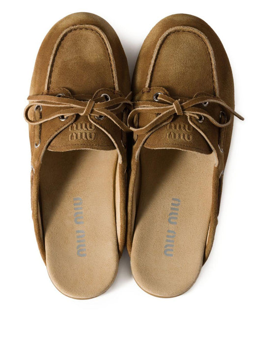 Faded suede mules 5D455E F 005 Z5OF0401 MIU MIU 
