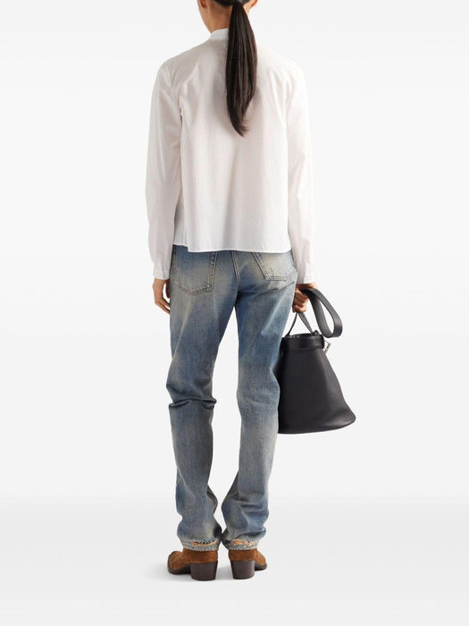 band-collar batiste shirt P458IR S OOO 17GLF0009 PRADA 