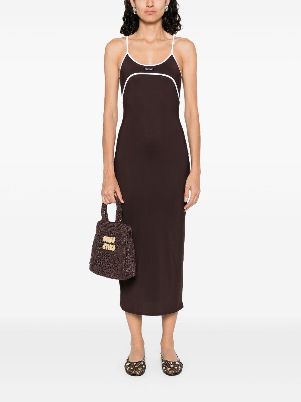 Jersey Dress MF5683 S OOO 122RF0G8A MIU MIU 