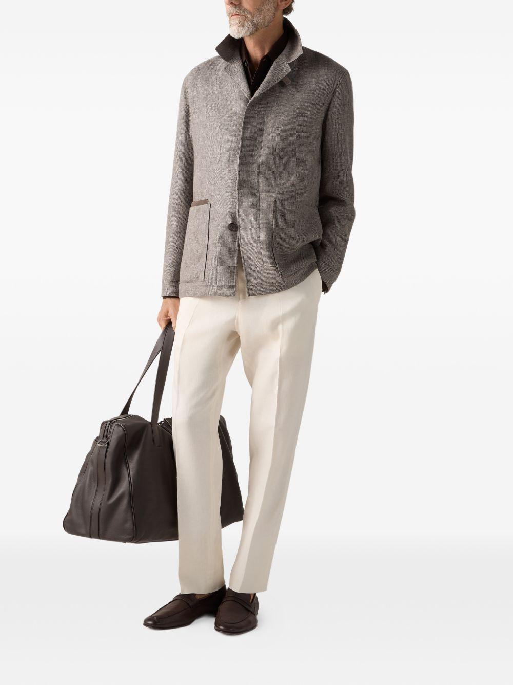 Oasi lino trousers UHI35A3 TZ50N01 ZEGNA 
