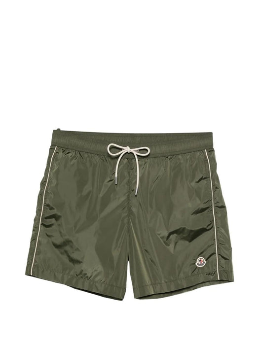 logo-patch drawstring-waist swim shorts L10912C00011 5985M816 MONCLER 