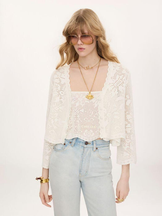 Cropped cardigan CH26AMC10850 101 CHLOÉ 