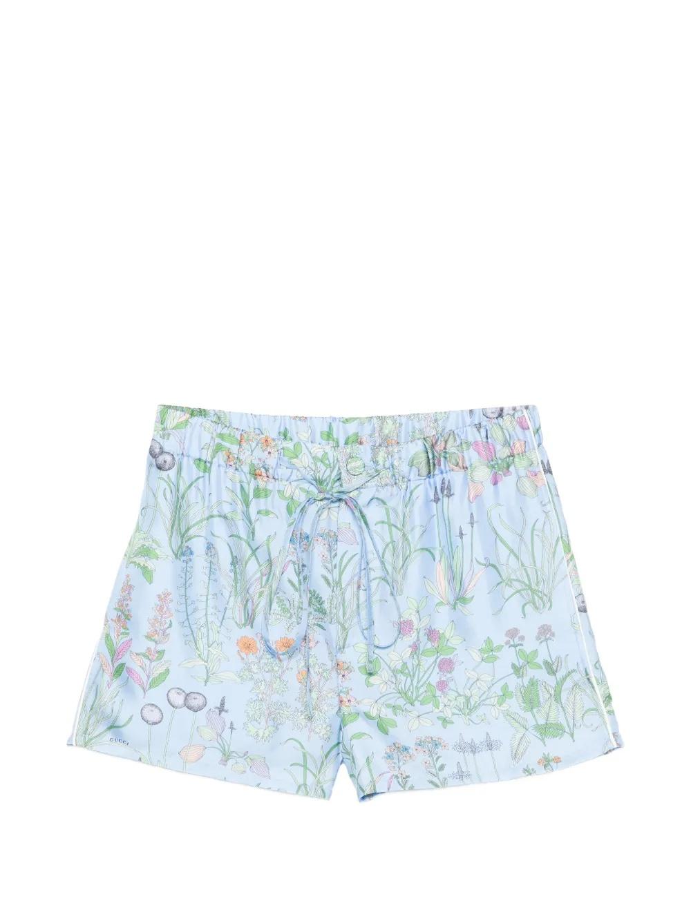 floral-print drawstring shorts 856120 ZAULE4340 GUCCI 