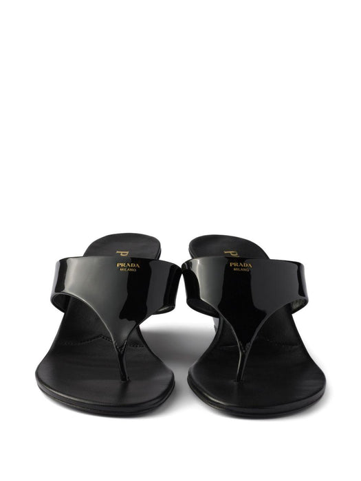 patent-leather wedge sandals 1Y385O F 055 069F0002 PRADA 