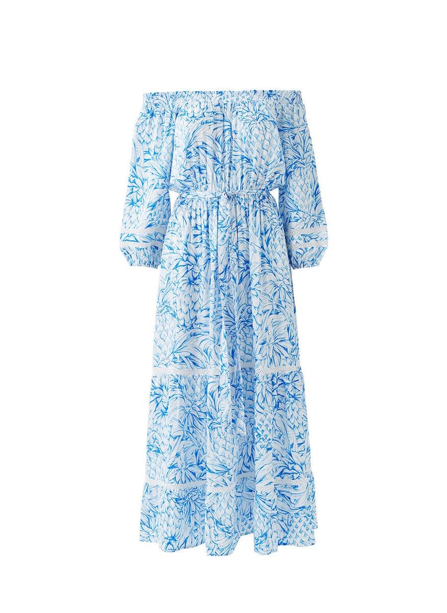 Clover Pineapples Dress CLOVER SS PNPLS MELISSA ODABASH 