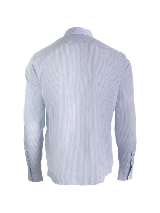 Sky Blue Cotton Shirt with Pearl Buttons UCN666 S OOO 189FF0X24 PRADA 