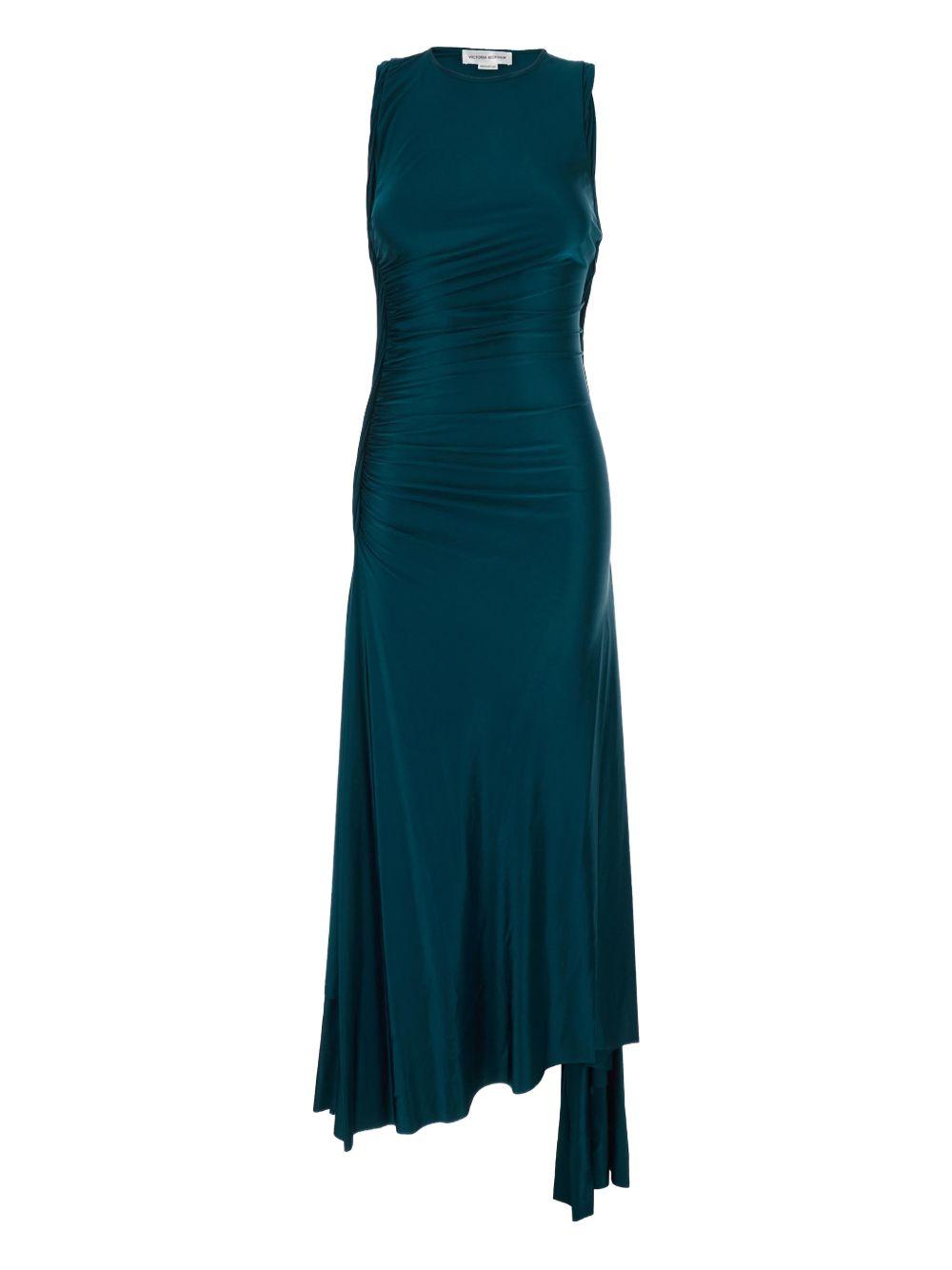 asymmetric-hem midi dress 1126WDR007096A 2780 VICTORIA BECKHAM 
