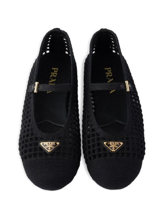 crochet ballet flats 1F364O F 005 2F46F0002 PRADA 