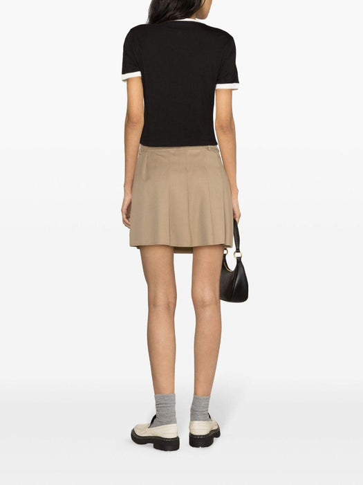 logo-appliqué cropped T-shirt MJN522 S OOO 14ELF0002 MIU MIU 