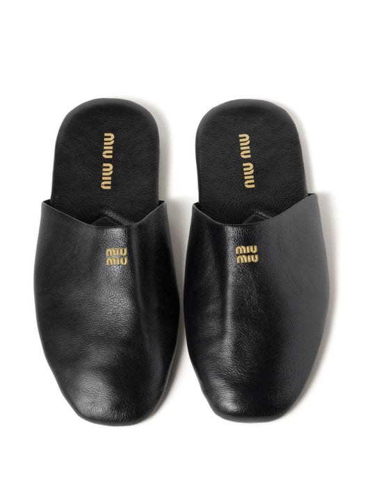 leather slippers 5S322E F A005 3AP6F0002 MIU MIU 